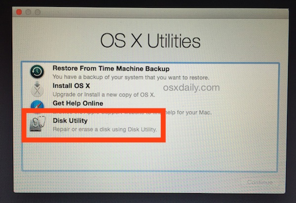 os x utilities macbook pro